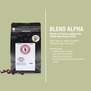 BLEND ALPHA | Bright and full aroma, Balanced Sweetness and light acidity